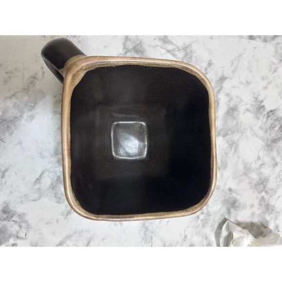 Handmade Artsy Mara Stoneware Turtle Coffee Mug Ceramic Brown Painted Mexico - Picture 7 of 9